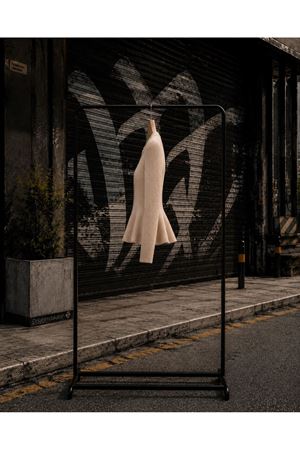 Düğmeli volan detaylı peplum triko hırka CLT031