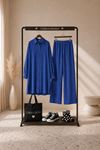 Kadın oversize gömlek pantolon ikili tesettür takım TG014