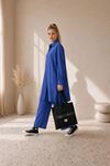 Kadın oversize gömlek pantolon ikili tesettür takım TG014
