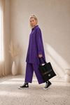 Kadın oversize gömlek pantolon ikili tesettür takım TG014