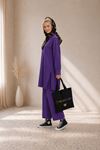 Kadın oversize gömlek pantolon ikili tesettür takım TG014
