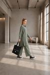 Kadın oversize gömlek pantolon ikili tesettür takım TG014