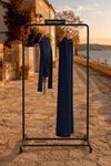Kadın büzgü detaylı crop bluz bol paça pantolon ikili takım CLT022